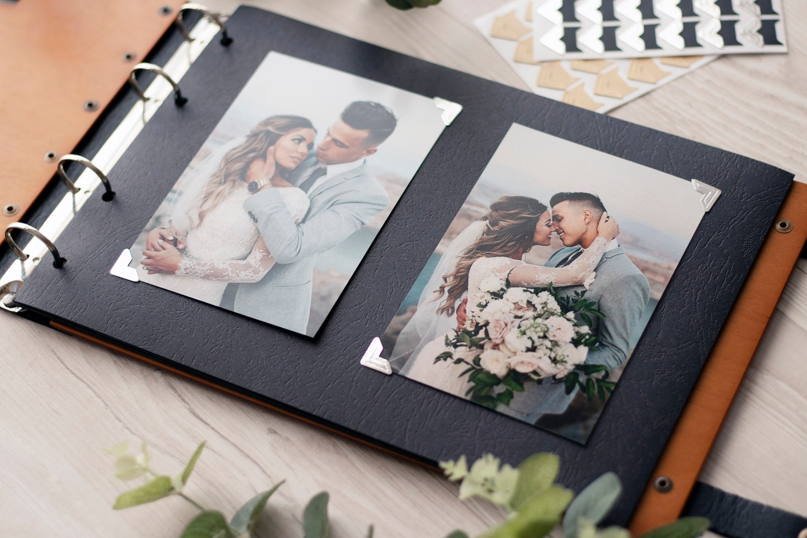 Photo Album Personalized Wedding Photo Album 4x6 Rustic Etsy