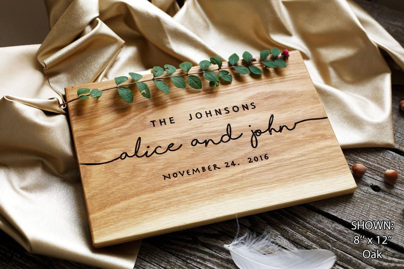 Personalized Cutting Board Wedding Gift Personalized Custom Etsy