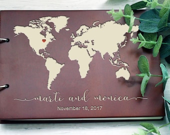 Our Adventure Book, Wedding Guest book World Map, Adventure Book, Guest Book For Destination, Travel Guest Book, Wedding Map Guest Book  #79