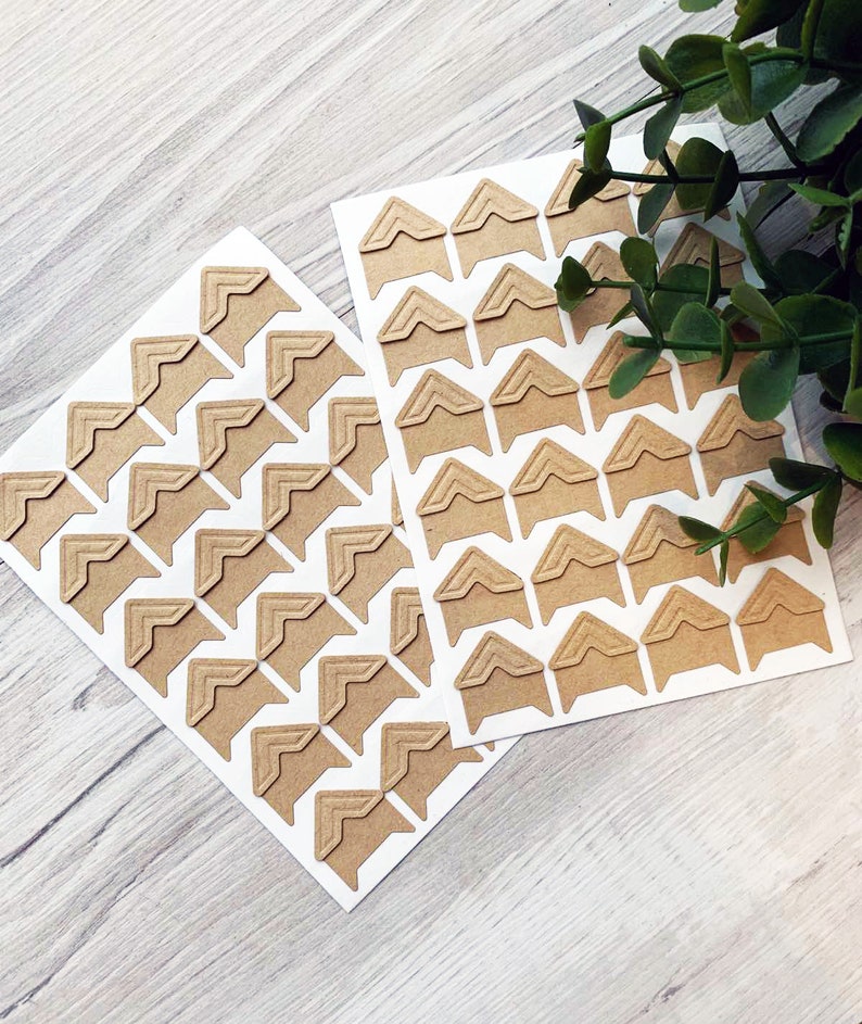 Craft Photo Corners Stickers Photo Corners Stickers Stickers Etsy