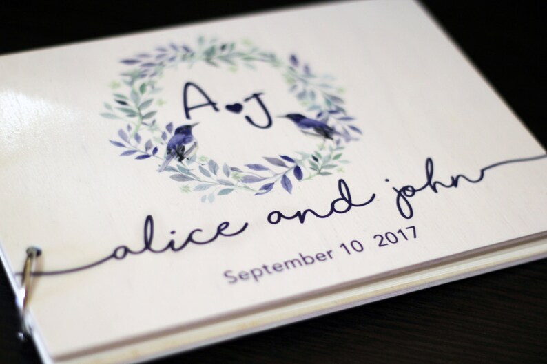 Unique Wedding Guestbooks Wedding Guest Book Rustic Guest Book Etsy