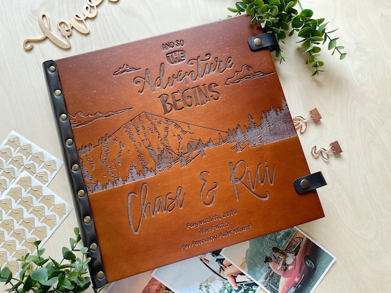 Our Adventure Book Photo Album Scrapbook, Anniversary Gift for Couple,  Fantastic Gifts for Her and Him Wife Mom Husband Weding 