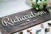Last Name Sign, Established Sign, Wedding Wood Signs, Custom Family Name Sign, Housewarming Gift, Anniversary Gift 