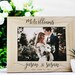 Rustic Wedding Photo Frame, Wedding gift for Couples, Gift for Wife, Wood Photo Frame, Personalized Wedding Frame, Anniversary Picture Frame