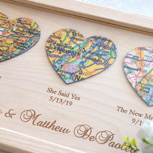 Personalized Wedding Gift for Couple Anniversary Gift Etsy