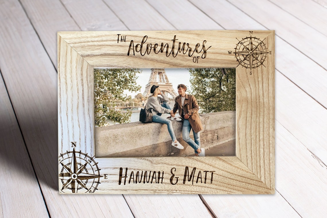 Adventures Photo Frame, Picture Frame Gifts, Engagement Photo Frame ...