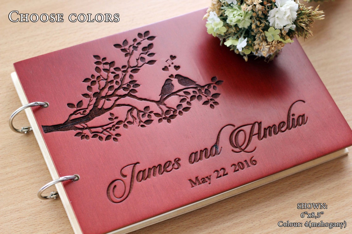 Wedding Guest Book Unique Wedding Guestbooks Rustic Guest Book Etsy
