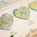 Hello Will you I do Wood Framed Map Love Story,  5th Anniversary or Wedding Gift, Christmas Gift for wife, Gift for Couples 
