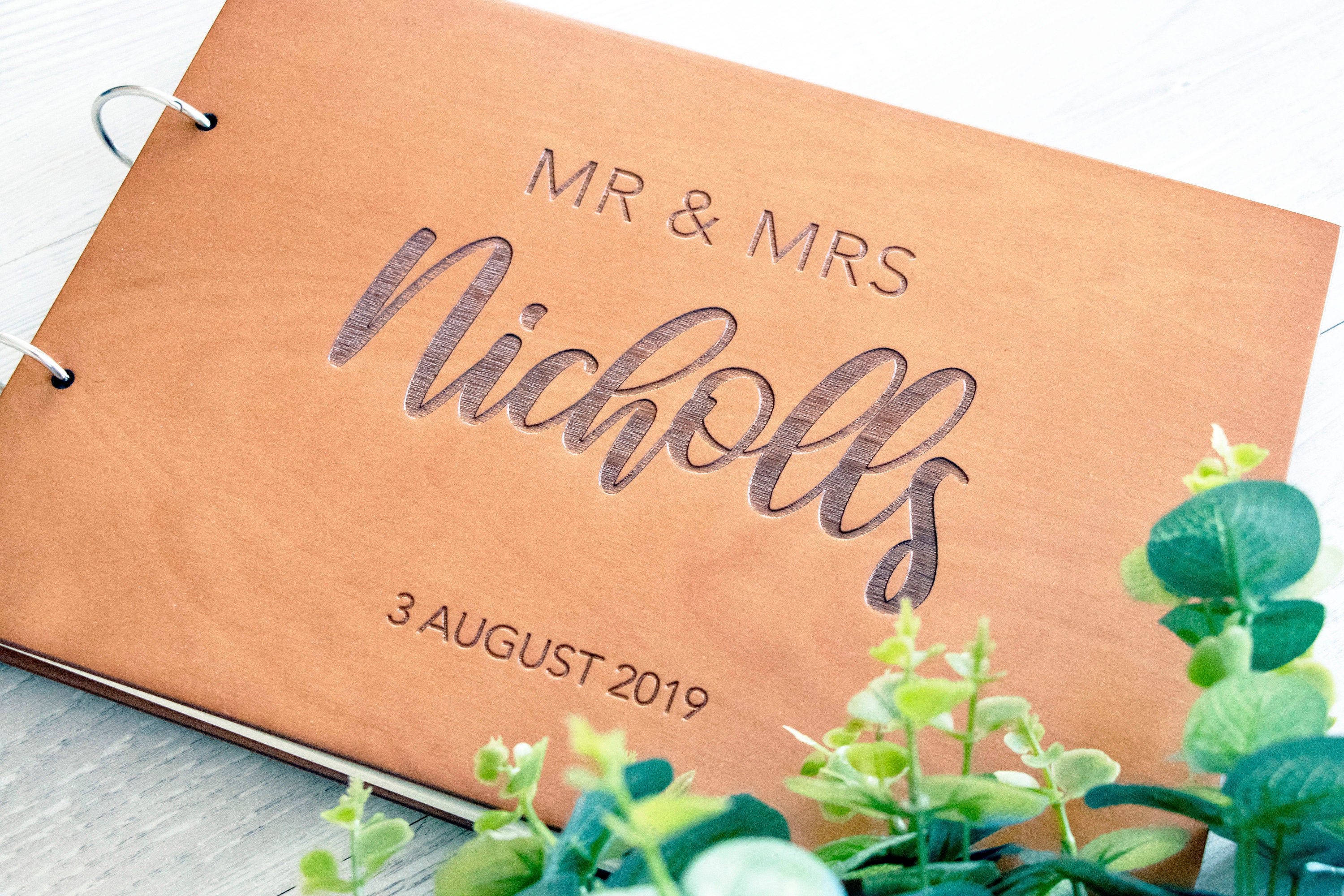 Wood Wedding Guest Book Unique Wedding Guest Book Rustic Etsy