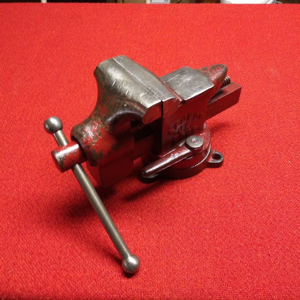 Vintage Bench Vise Samson JR No 5509 Swivel Base Anvil Vise