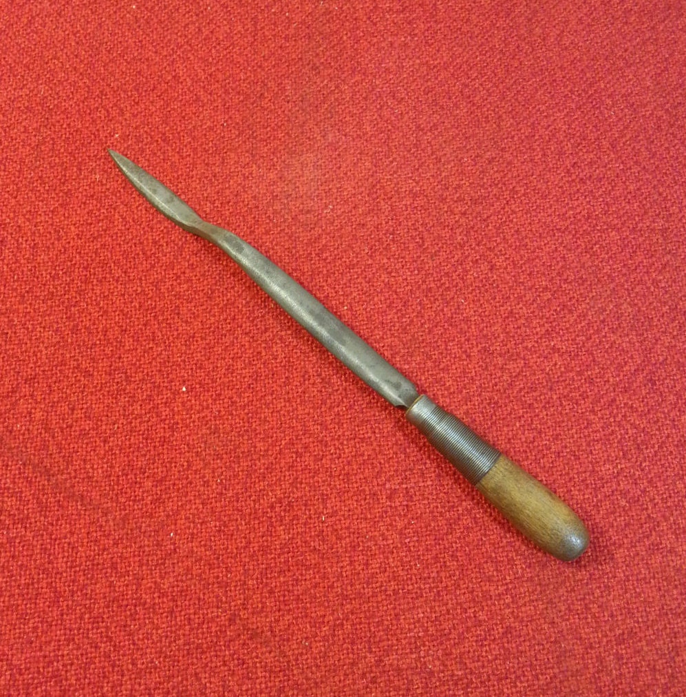 Antique Horse Hoof Trimming Tool Vintage File Wood Handle Hand Etsy