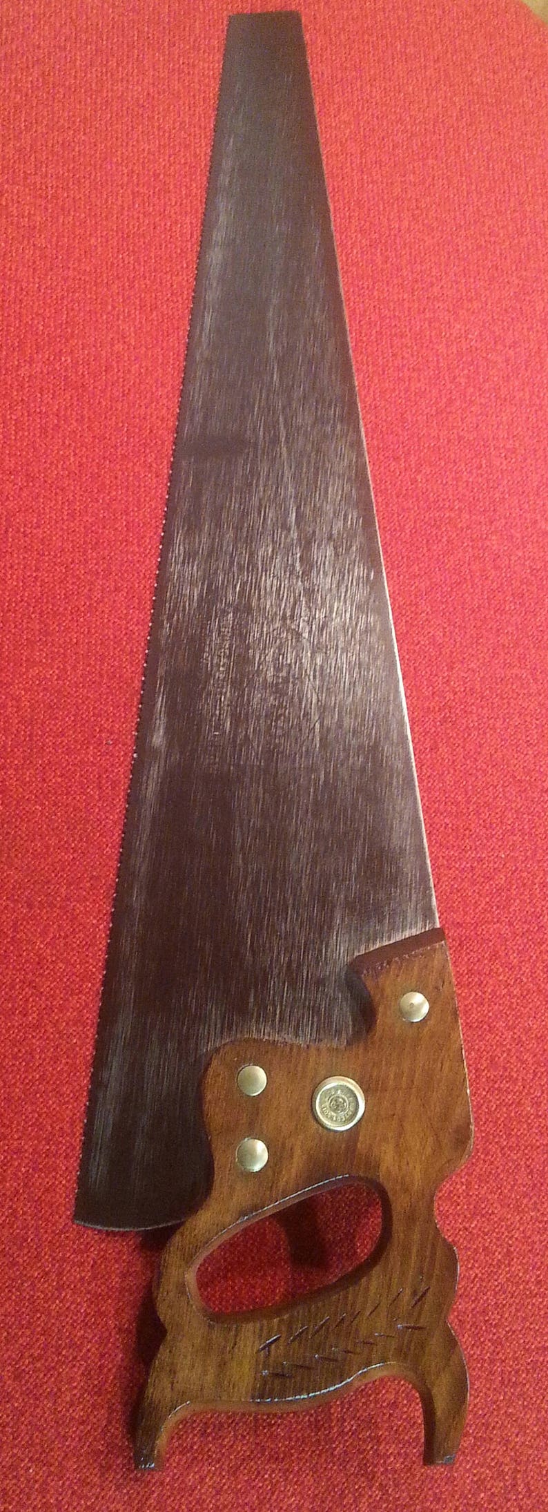 Antique Handsaw 26 Warranted Superior Samson 8 Point Strong Steel Crosscut Patent Temper Patent Ground
