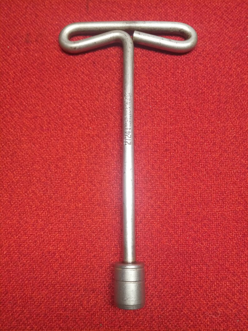 Antique T-Handle Socket Wrench Walden Worcester No 2724 34 Patented Hand Tool