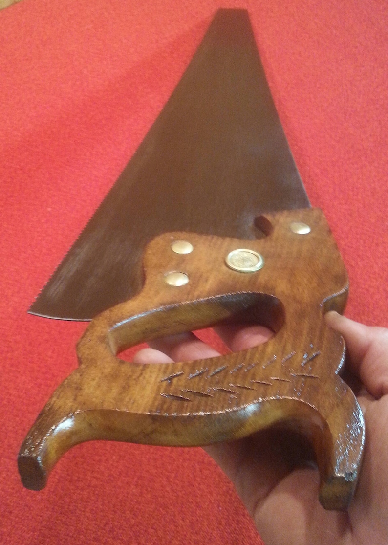Antique Handsaw 26 Warranted Superior Samson 8 Point Strong Steel Crosscut Patent Temper Patent Ground