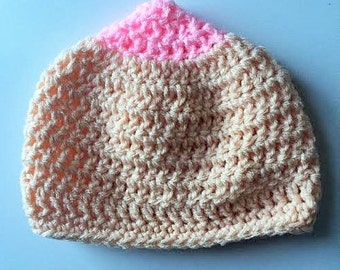 Crochet Newborn Nursing Cap