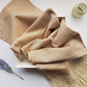 Mexican rebozo for natural birth, belly binding, and babywearing, ideal for doula and midwife. 98.5", Capuchino