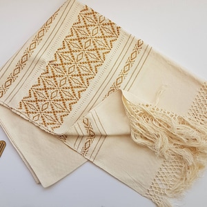 Mexican rebozo for natural birth, belly binding, babywearing, ideal for doula, midwife. 98.5"