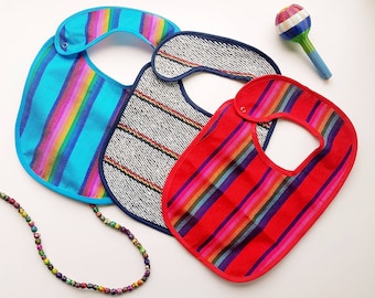 Mexican baby bibs kit for baby girl, baby boy, baby shower, mexican baby shower