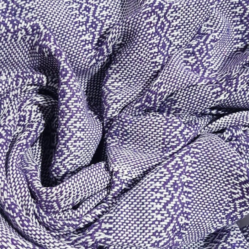 Baby carrier wrap mexican rebozo w/ wearing manual. Ideal for doula, belly binding. 197 Purple image 5