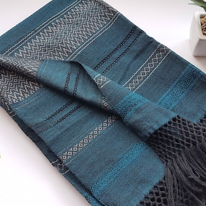 Mexican rebozo for natural birth, belly binding, babywearing, ideal for doula, midwife. 98.5", Jade