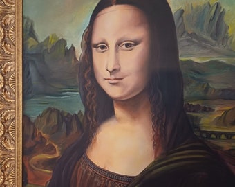 Monnalisa la Gioconda dipinto ad olio - Leonardo Davinci