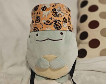 Halloween Scrub Cap with Ponytail Holder // 100% Cotton Pooh Bear Print