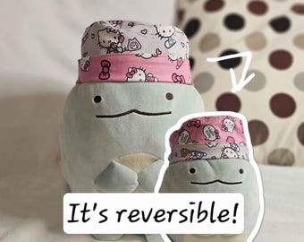 Reversible Hello Kitty Scrub Cap with Ponytail Holder // 100% Cotton