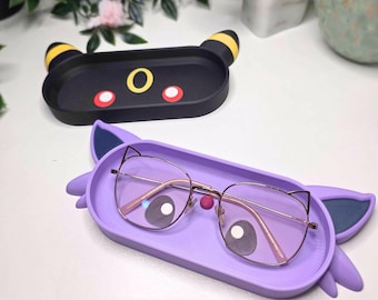 Midnight and Dawn Cats - Brillenhouder / 3D-geprinte bureauopberger met gratis cadeau