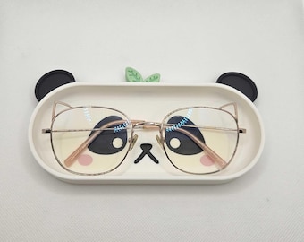 PanPan Panda Glasses Holder Tray//Accessories for eyeglasses or sunglasses//3d printed desk organizer//Free gift included