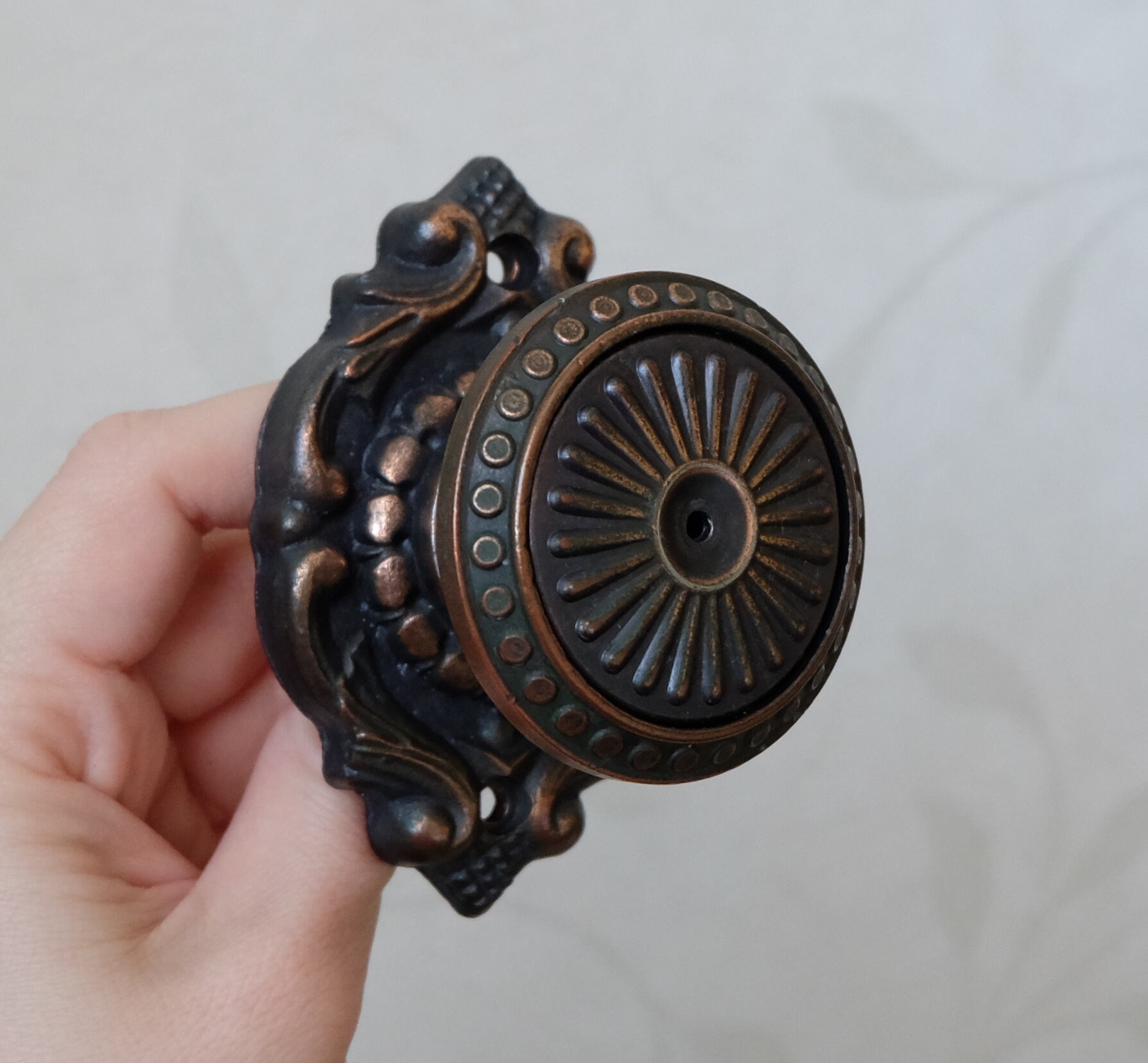 Vintage Knobs 2 Soviet metal door handles Russian retro door Etsy