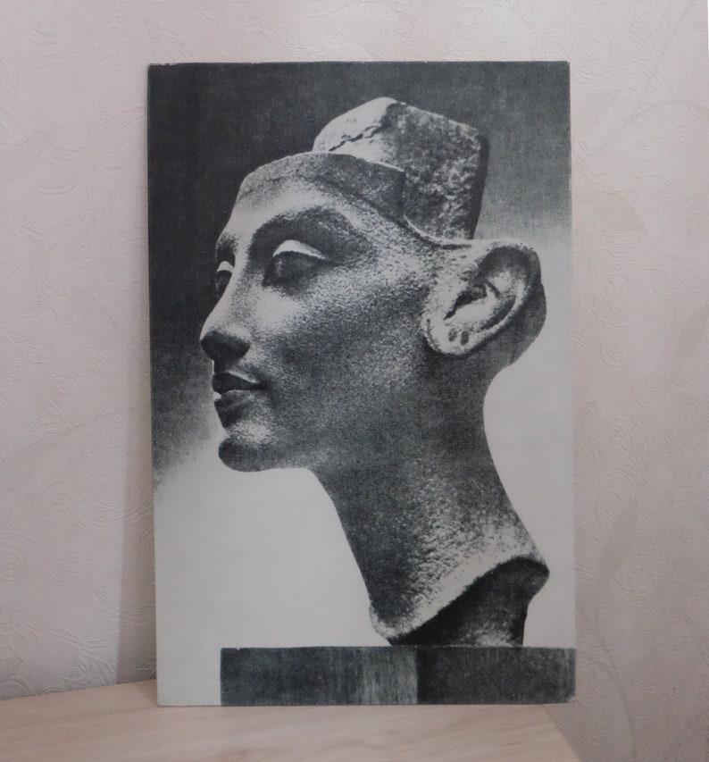Nefertiti Poster Vintage Reproduction Picture Black And Etsy
