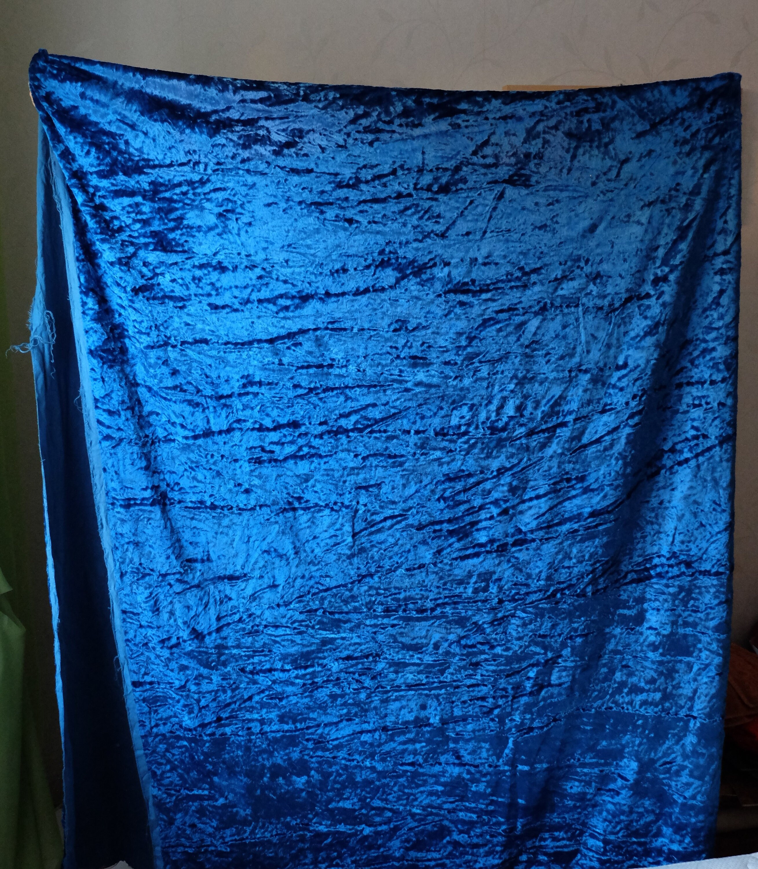 Plush Fabric vintage blue plush cloth plush cloth large Etsy