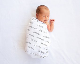 Personalized Baby Blanket, Name Baby Blanket, Personalized Baby Gift, Newborn Gift, Personalized Name Swaddle Blanket, Custom Blanket