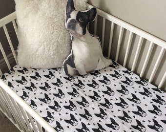 dog print crib sheets