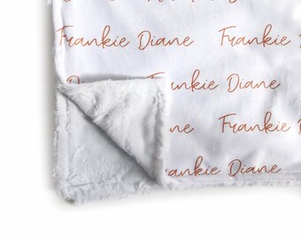Cobertor de bebê personalizado, cobertor de bebê com nome, presente de bebê personalizado, roupa de cama com nome, cobertor minky, cobertor minky de bebê
