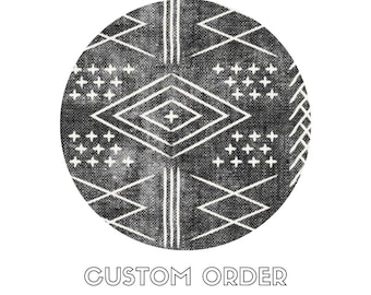 Custom Order - Grey Aztec