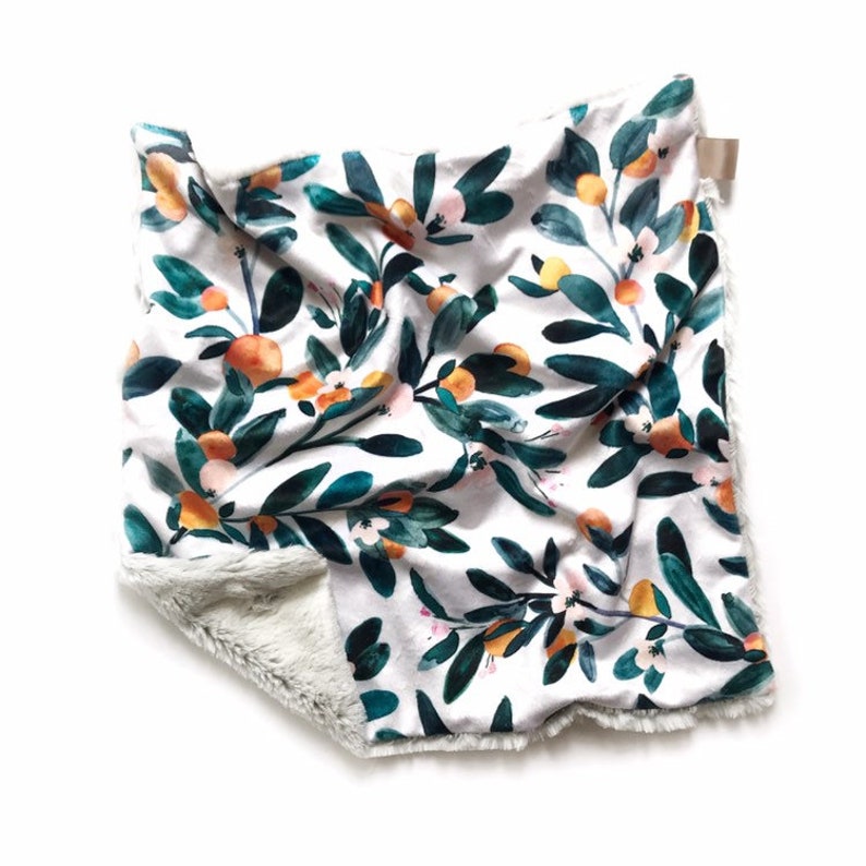 Lovey Blanket Lovie Baby Blanket Security Blanket Greenery Etsy Canada