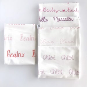 Personalized Name Blanket, Hospital Name Reveal Swaddle, Newborn Baby Gift, Name Swaddle, Custom Baby Swaddle, Baby Shower Gift image 5