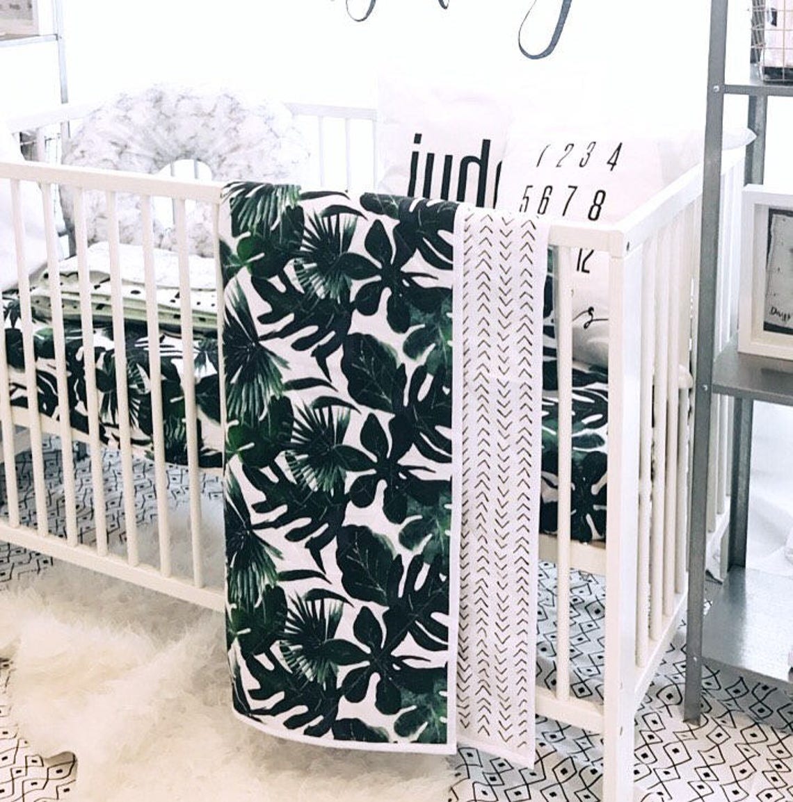 BABY QUILT Tropical and Mudcloth baby blanket baby gift Etsy