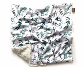 Schöne Decke, lovie, Babydecke, Sicherheitsdecke, grün Babydecke, Baby Reisedecke, Baby Geschenk, grün, Minky Decke