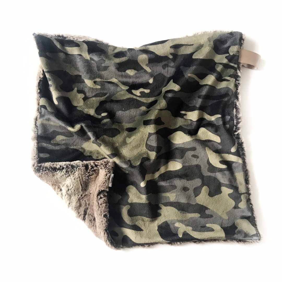 Lovey Blanket, Camouflage Blanket, Baby Blanket, Security Blanket, Baby
