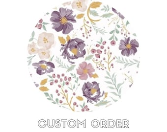 Pedido personalizado - Floral Púrpura