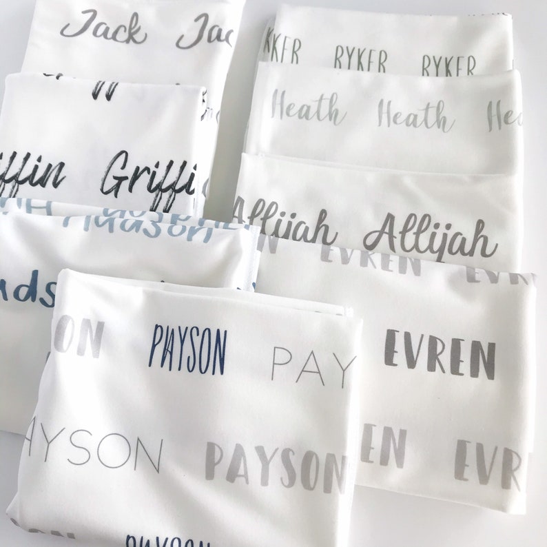 Personalized Name Blanket, Hospital Name Reveal Swaddle, Newborn Baby Gift, Name Swaddle, Custom Baby Swaddle, Baby Shower Gift image 4