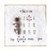 Baby Milestone Blanket, Anniversary blanket, baby blanket, newborn photo prop, Baby Gift, Nursery Decor, Age Blanket, monthly blanket 