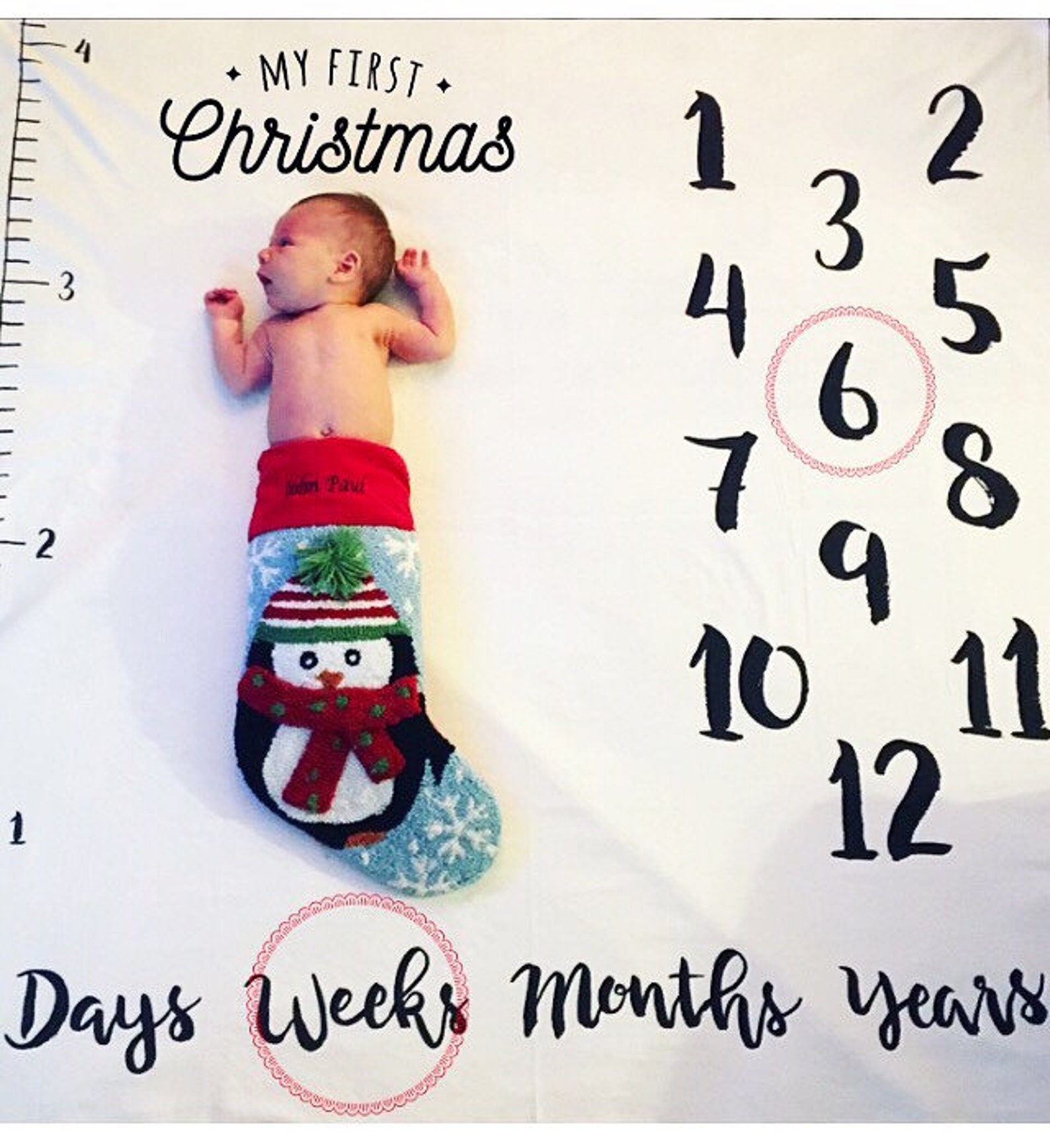 Milestone Blanket Monthly Milestone Blanket Age Blanket Etsy