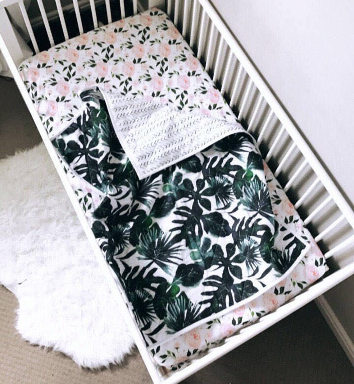 BABY QUILT Tropical and Mudcloth baby blanket baby gift Etsy