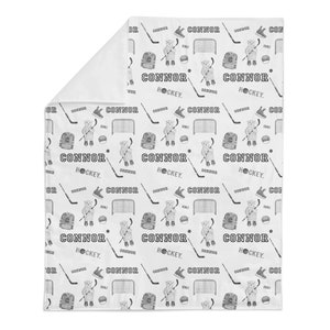Personalisierte Decke, Hockeydecke, Namensdecke, personalisierte Namensdecke, Babydecke, Baby Shower Geschenk, Minky Decke, Baby Geschenk,