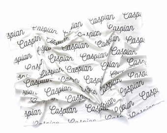 Personalized Baby Blanket, Name Baby Blanket, Personalized Baby Gift, Name Bedding, Personalized Name Swaddle Blanket, Twin Baby Blanket