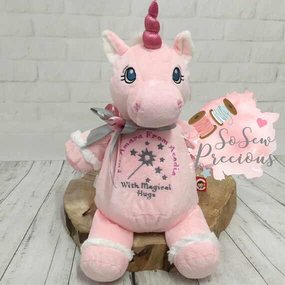 pink unicorn teddy bear