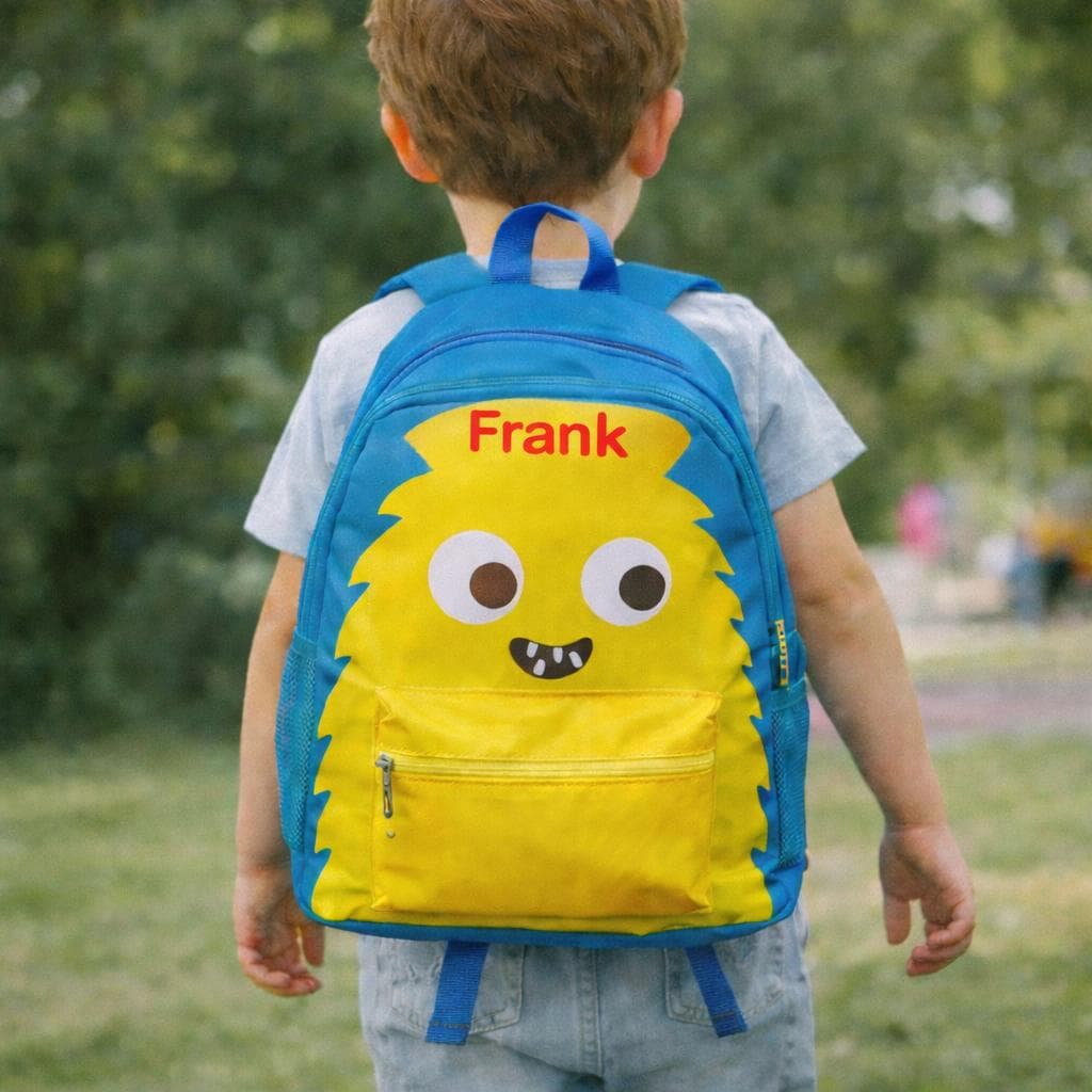 Personalised Child's Monster Backpack Rucksack, Personalized Bag